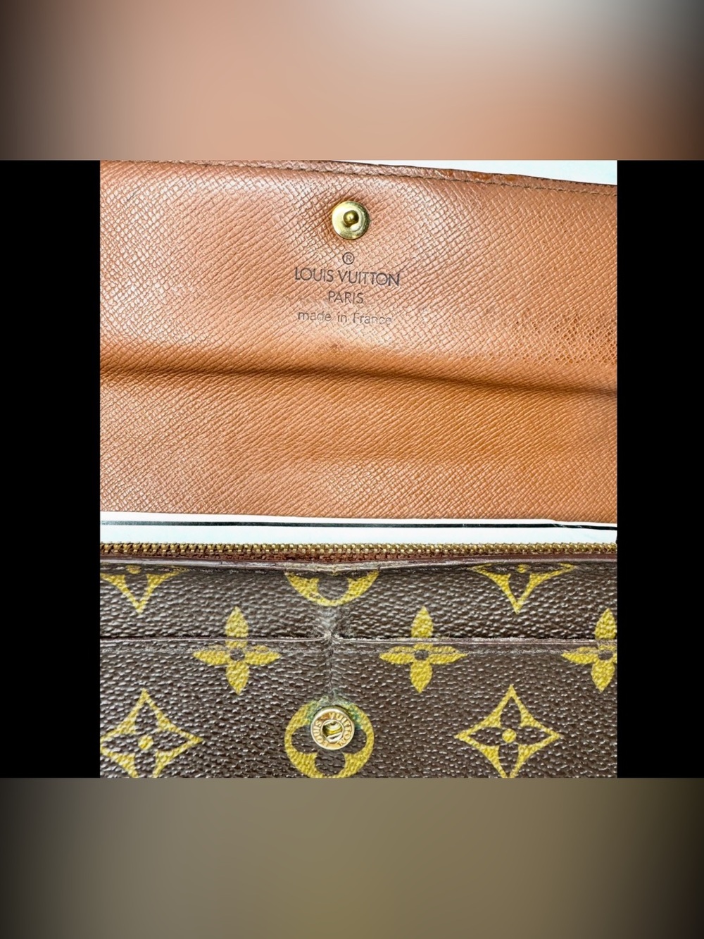 Louis Vuitton Authentic Vintage Monogram Sarah Wallet 1999! w/ COA!! - Picture 16 of 17